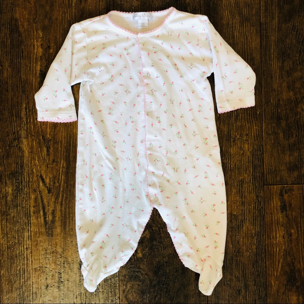 SOLD! Kissy Kissy Pima Rose Footie